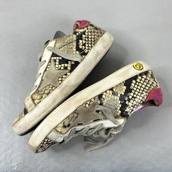 Golden Goose Girls Superstar Python Effect Leather Sneakers - Picture 5 of 8